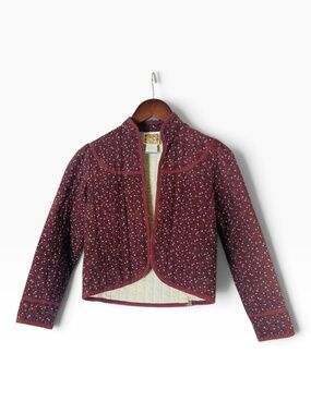 Vintage 70s Gunne Sax Jeunes Filles Quilted Floral Prairie Jacket Girls 10